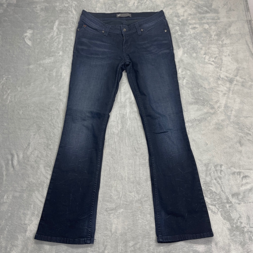 Levis Demi Curve Jeans Womens 28x32 Low Rise Bootcut Skinny Dark Indigo Y2K